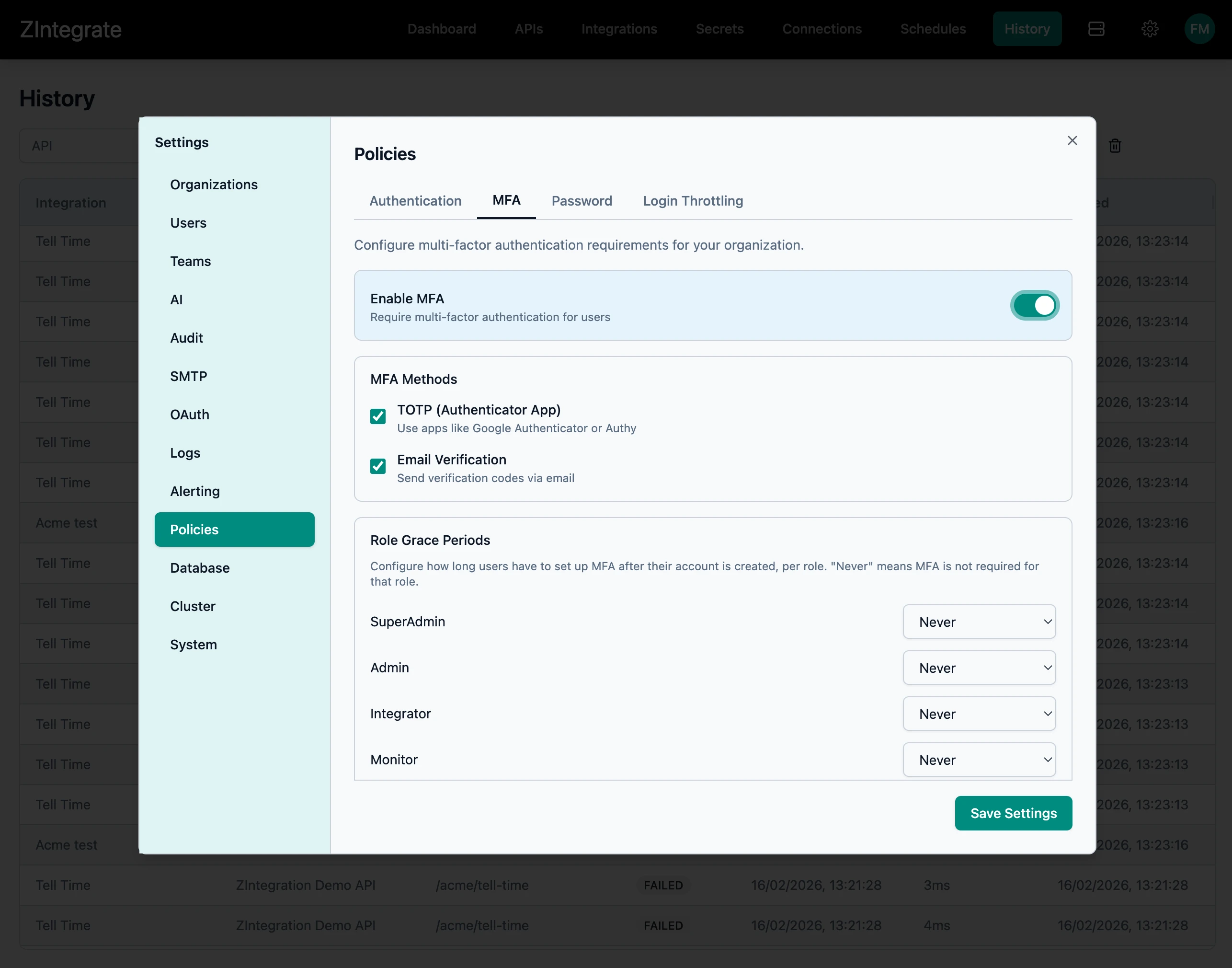 ZIntegrate SOC Compliance Infrastructure